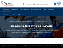 Tablet Screenshot of biochemik.pl